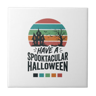 Carreau Chemise avec gravure vintage Spooktacular Hallowee