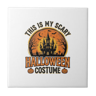 Carreau Chemise Château Hanté Costume Halloween Vintage De