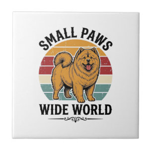 Carreau Chemise Chow Chow Petits Pattes Grand Monde Vintag