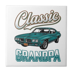 Carreau Chemise classique de grand-père de voiture vintage