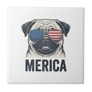 Carreau Chemise de conception de gravure vintage Merica Pu