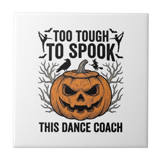 Carreau Chemise de gravure de citrouille Halloween de prof (Devant)