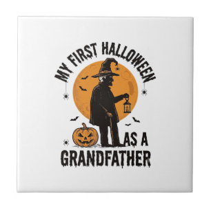Carreau Chemise de Halloween pour grand-père Premier grand