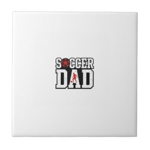 Carreau Chemise de papa de football vintage en typographie
