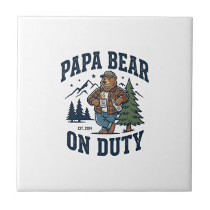 Carreau Chemise de papa ours en service pour la fête des p