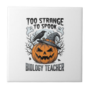 Carreau Chemise de professeur de biologie Halloween Citrou
