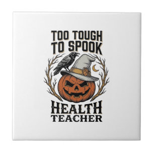 Carreau Chemise de professeur de santé Halloween Pu gravé