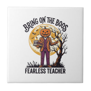 Carreau Chemise de professeur Halloween Gravure vintage Ci