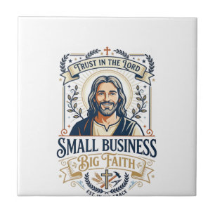 Carreau Chemise de propriétaire de petite entreprise Jesus