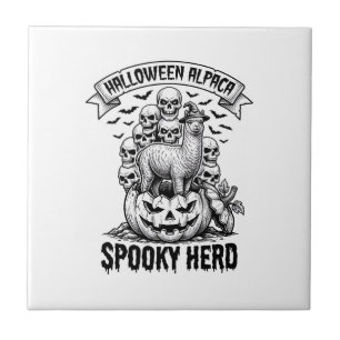 Carreau Chemise Halloween Alpaga Crâne Vintage Dessin Citr