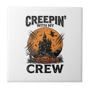 Carreau Chemise Halloween Maison Hantée Creepin With My Cr