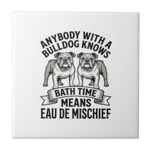 Carreau Chemise Humour Bouledogue Citation Fun Amusante de