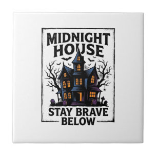 Carreau Chemise Maison Hantée Design Nuit Squelettique Vin