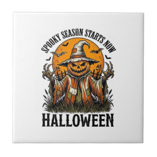 Carreau Chemise sorcière citrouille épouvantail Halloween