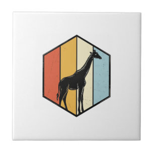 Carreau Chemise vectorielle de safari géométrique girafe v