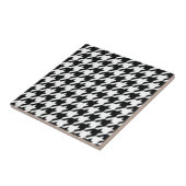 Carreau Chèque de socle noir blanc classique (Côté)