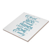 Carreau Chercher ce qui compte Turquoise (Côté)