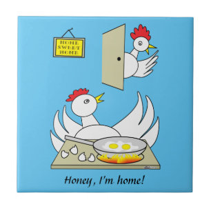 Carreau Chérie, je suis Poulet à la maison