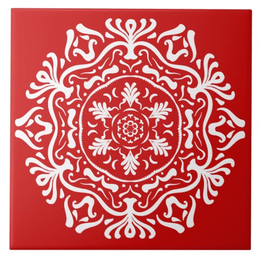 Carreau Cherry Mandala (Devant)
