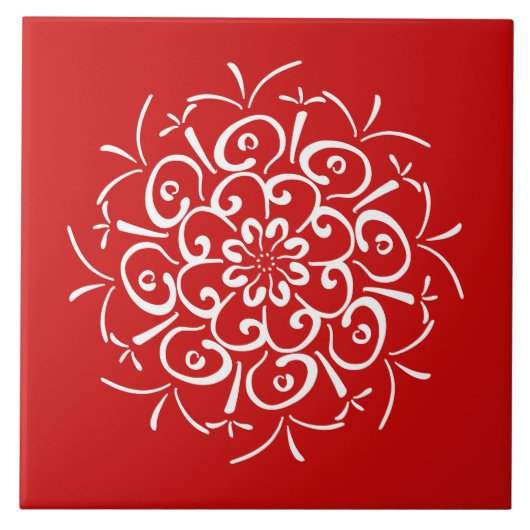 Carreau Cherry Mandala (Devant)