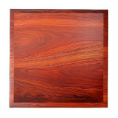 Carreau Cherry wood texture custom monoram. (Devant)