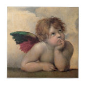 Carreau Cherub de Sistine Madonna par Raphael (Devant)