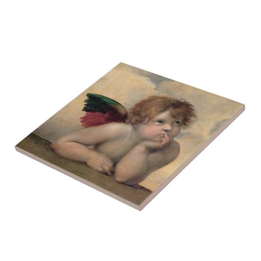 Carreau Cherub de Sistine Madonna par Raphael (Côté)