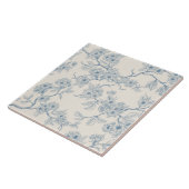 Carreau Chery blossom branches in blue and off white (Côté)