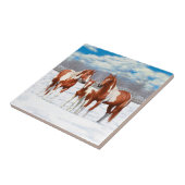 Carreau Chestnut Pinto Sorrel Peinture Quarter Chevaux Dan (Côté)