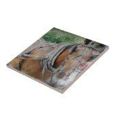 Carreau Cheval Amish et Buggy (Côté)
