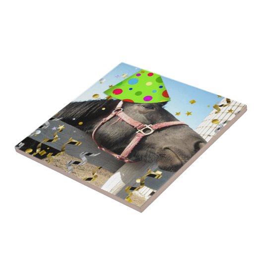 Carreau Cheval animal de fête (Côté)