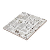 Carreau Cheval Antique Publicité Journal Art (Côté)