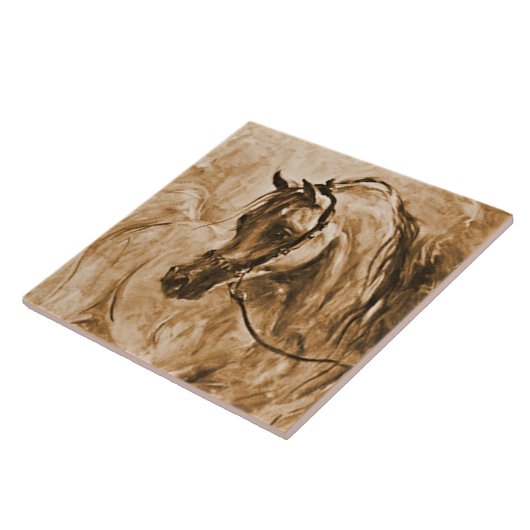 Carreau Cheval Arabe vers la gauche (Côté)