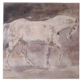 Carreau Cheval blanc (par Eugene Delacroix) (Devant)