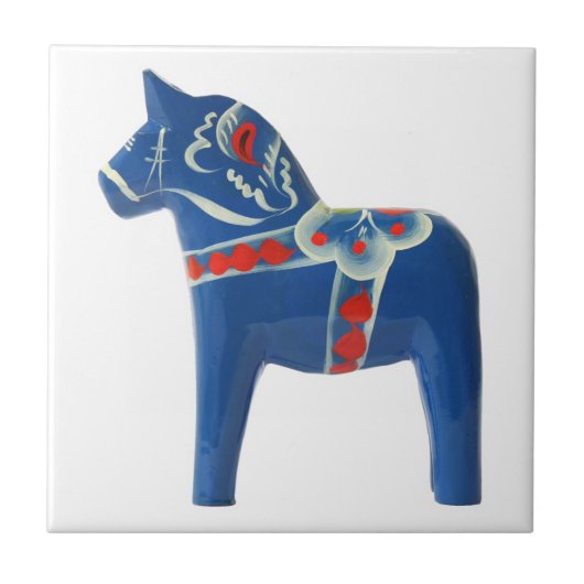 Carreau Cheval bleu de Dala de Suédois (Devant)