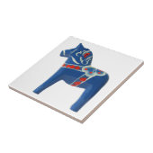 Carreau Cheval bleu de Dala de Suédois (Côté)