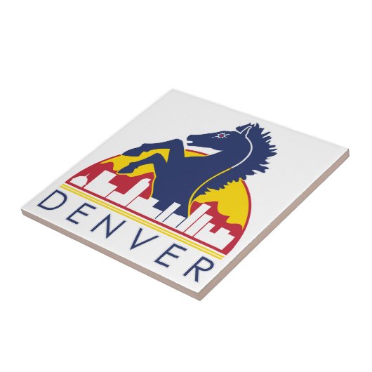 Carreau Cheval bleu Denver (Côté)