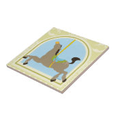 Carreau Cheval Carrousel par Juin Erica Vess (Côté)