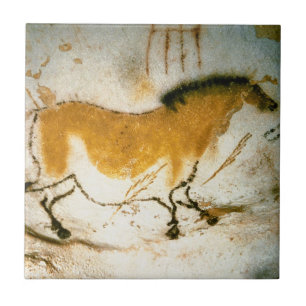 Carreau Cheval chinois, peintures rupestres de Lascaux