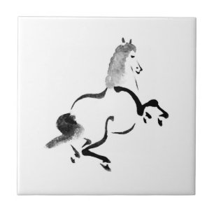 Carreau Cheval chinois vintage