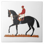 Carreau Cheval de course Derby Jockey Style Vintage<br><div class="desc">Race Horse Derby Jockey Vintage Style céramique carreaux</div>
