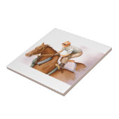 Carreau Cheval de course et Jockey (Côté)