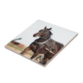 Carreau Cheval de l'Amish rural et buggy (Côté)