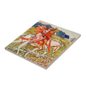 Carreau Cheval et cavalier de la Renaissance (Côté)