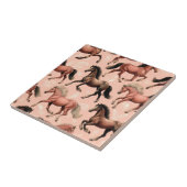 Carreau Cheval mignon rose sans joint (Côté)