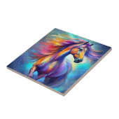 Carreau Cheval multicolore coloré (Côté)