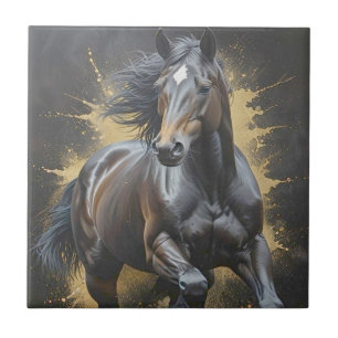 Carreau cheval noir funky