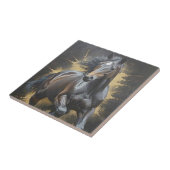 Carreau cheval noir funky (Côté)