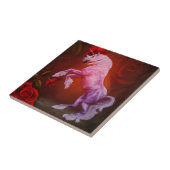 Carreau Cheval Unicorn Feu Et Animal Rose (Côté)