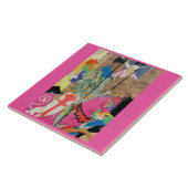 Carreau chevalier médiéval à cheval (Côté)